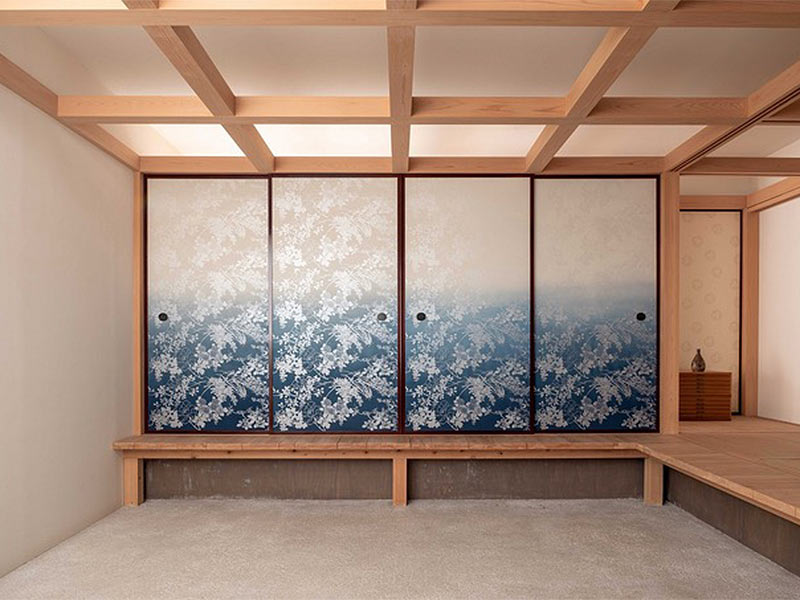 fusuma véritables portes-coulissantes japonaises