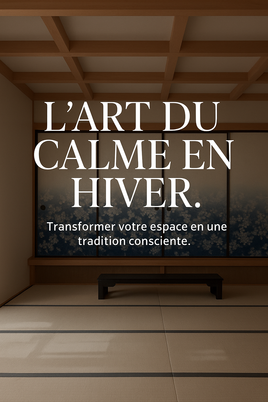 Décoration japonaise hiver – intérieur zen Kitoki Décoration japonaise hiver – intérieur zen avec tatamis Kitoki